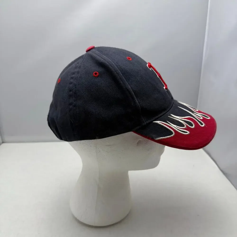 Boston Red Sox Navy Blue Flame Brim Youth Hook & Loop Hat '47 Brand